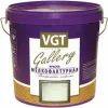 Краска Мелкофактурная VGT Gallery TP 01 9кг Декоративная, Текстурная для Внутренних и Наружных Работ, Белая / ВГТ Фактурная