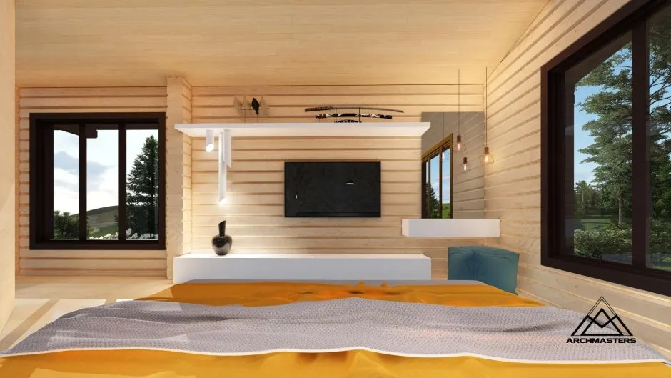Простой дизайн спальни своими руками в частном доме