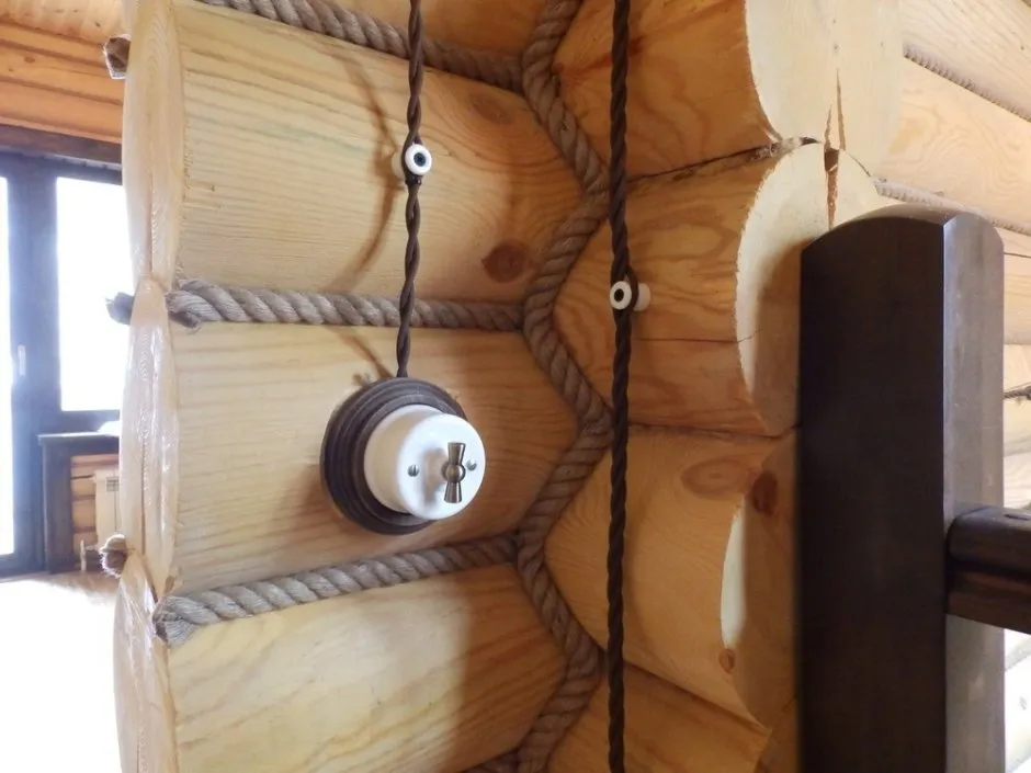 Ретро электропроводка в деревянном доме