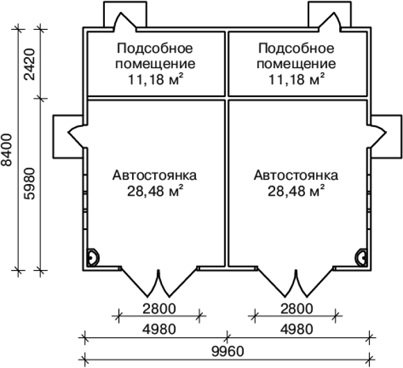 Какой оптимальный размер гаража на 2 машины в 2020 году