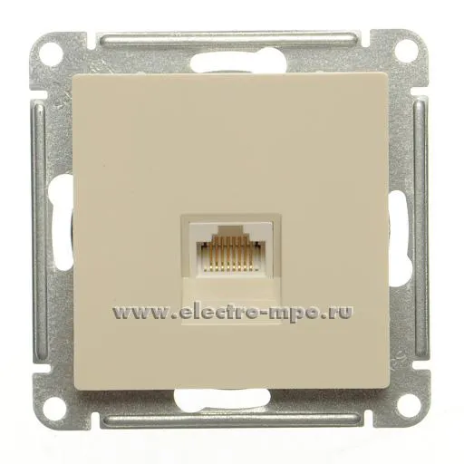 Ю4078. Механизм Atlas Design ATN000283 розетки компьютерной RJ45 с/п бежевый (Schneider Electric)