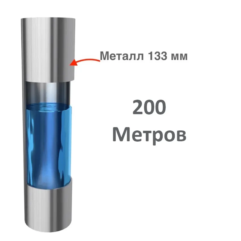 Обсадка скважины на известняк глубиной 200 метров Металл 133 мм