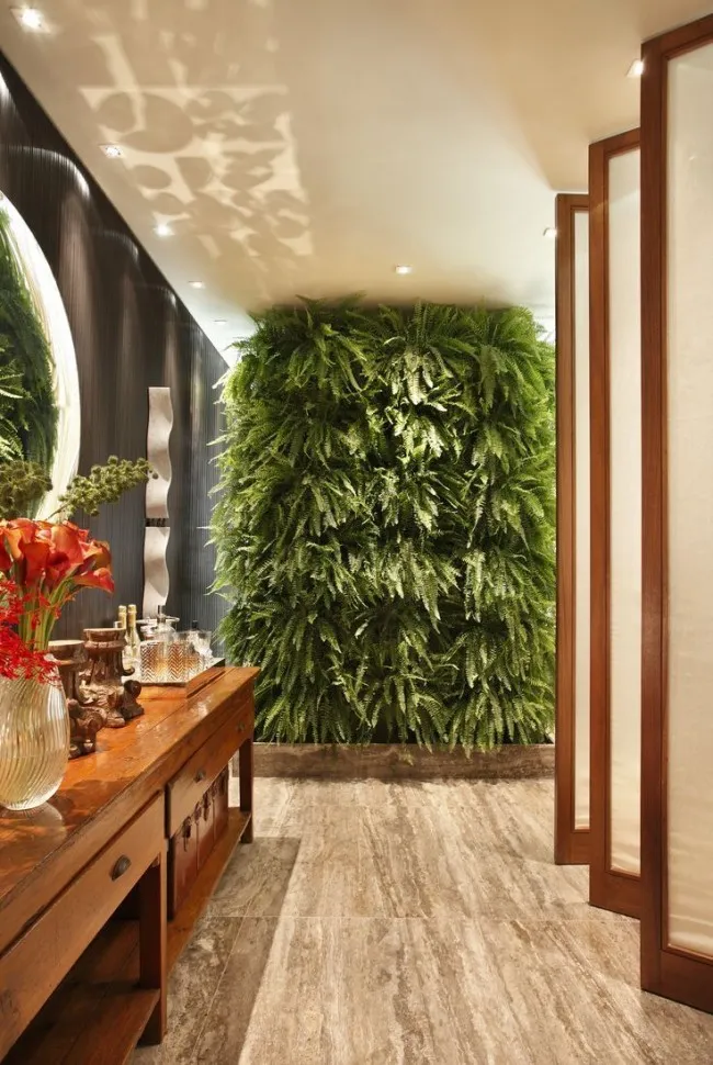 Вертикальное озеленение в ванной