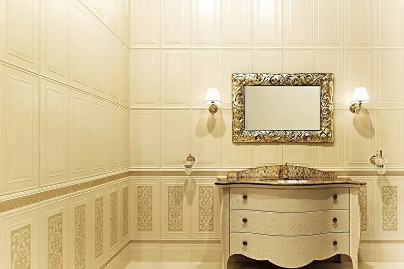 Виды пластиковых панелей для ванной комнаты - В зависимости от размеров и способов крепления