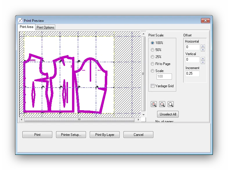 Печать проекта PatternViewer