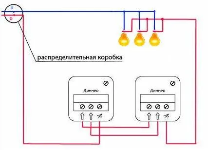 Выключатель с регулятором яркости