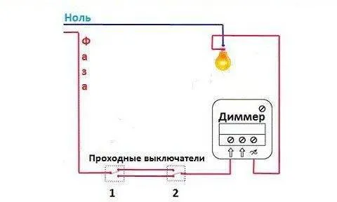 Выключатель с регулятором яркости