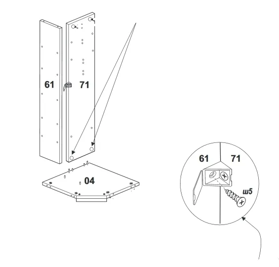 С чего начинать сборку углового шкафа