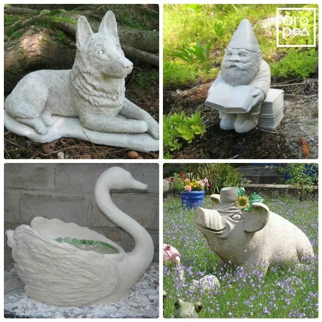 10 оригинальных идей садовых скульптур ...