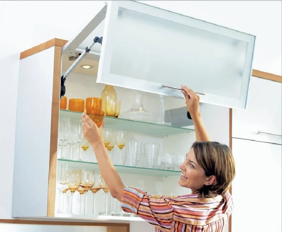 Механизмы двойного открывания фасадов