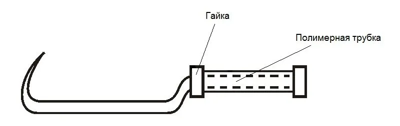 Схема создания крючка своими руками