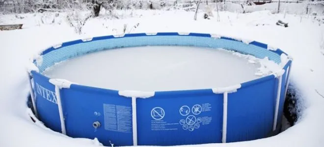 Правильное хранение и консервация каркасного бассейна зимой