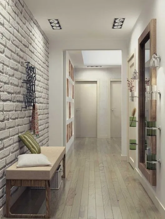 Дизайн длинного коридора в квартире ...