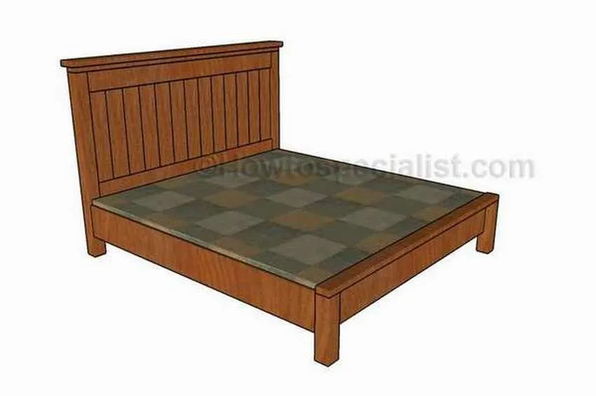 деревянная кровать своими руками чертеж