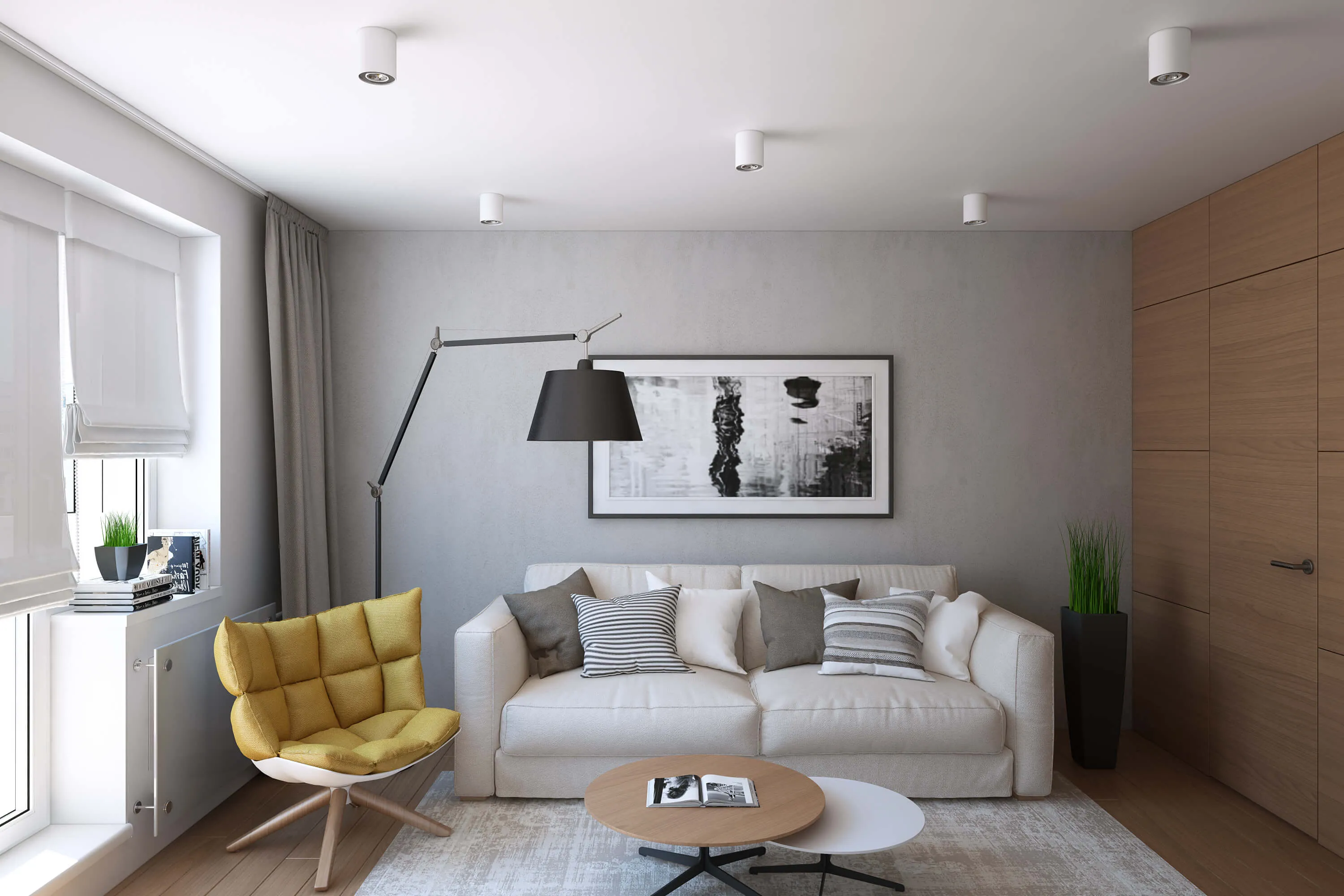 Фото № 6: Дизайн однокомнатной квартиры: идеи и советы от ReRooms