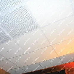  PM_33_1 Потолок Армстронг Дюна Борд на подвесной системе белого цвета Т24