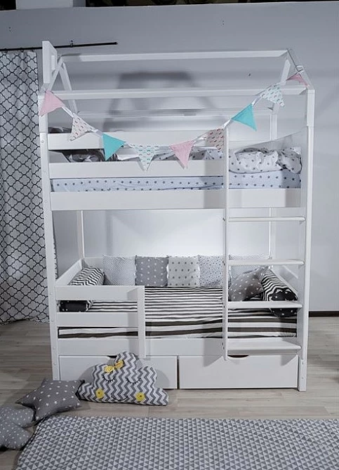 Двухъярусная кровать своими руками из дерева: инструктаж по сборке + лучшие фото идеи