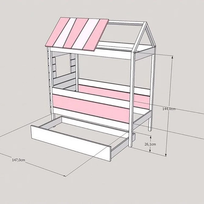 Двухъярусная кровать своими руками из дерева: инструктаж по сборке + лучшие фото идеи