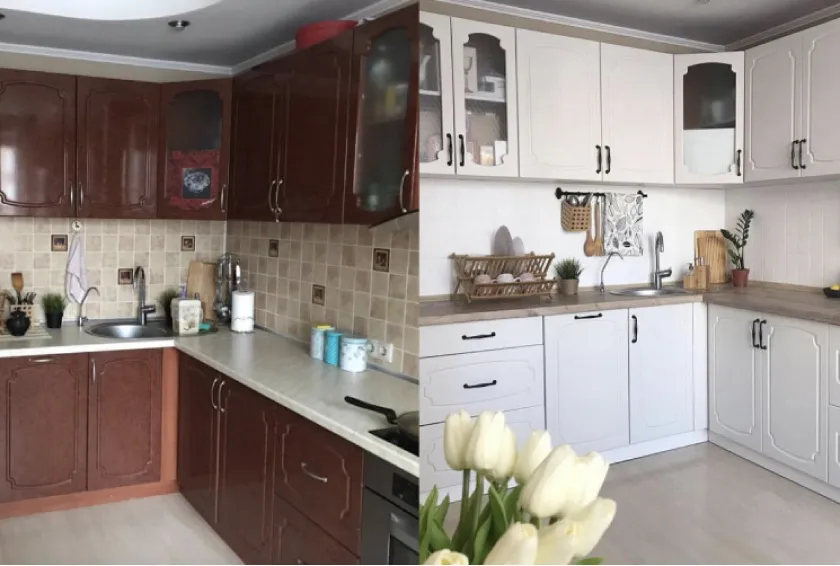 До и после: 8 старых кухонь, которые ...