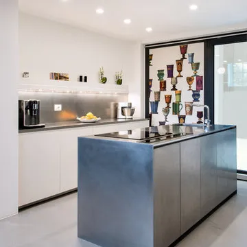 Steel Kitchen in Loft