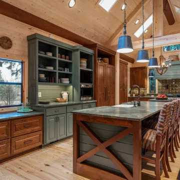 Rustic Cabin Kitchen Interior Design Shoot