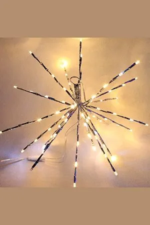 Светодиодное украшение ЁЖ, 20 лучей, 80 теплых белых LED ламп, 40 см, уличное, SNOWHOUSE