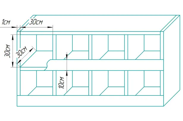 Размеры гнезд для кур