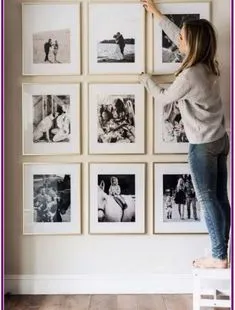 50+ BEAUTIFUL GALLERY WALL DECOR IDEAS TO SHOW SWEET MEMORY • winzipdownload.org Home Decor Tips, Decor Ideas, Wall Ideas, Frames Ideas, Natural Home Decor, Hallway Ideas