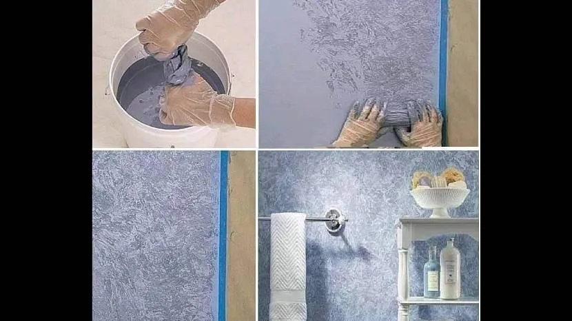 Необычный способ окрашивания стен