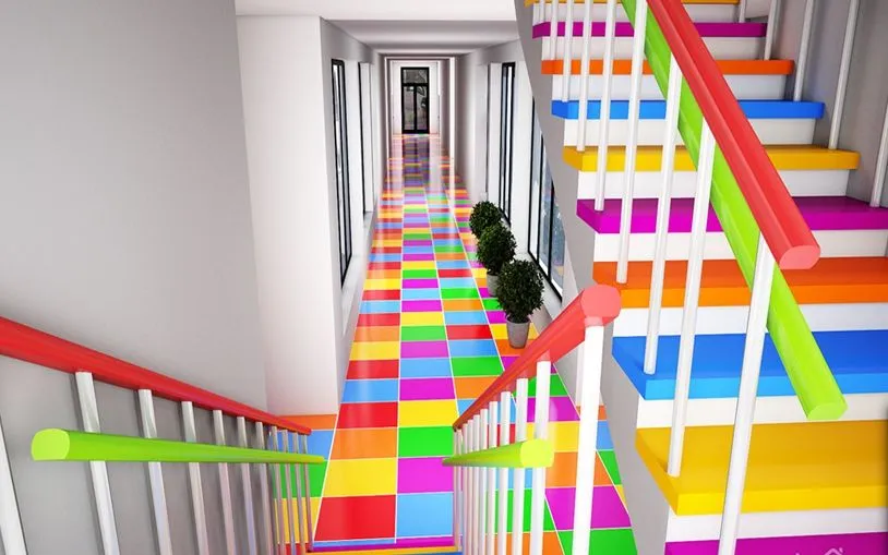 Дизайн лестниц в детском саду: варианты ...