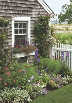 ДИЗАЙН САДОВЫХ УЧАСТКОВ Seaside Garden, Seaside Cottage, Country Cottage, Cottage Style, Garden Living, Cape Cod Cottage
