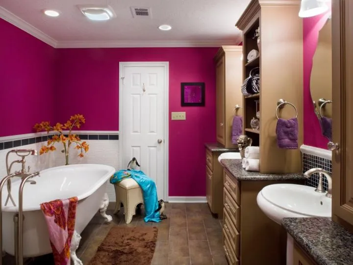 Цветовая гамма в ванной