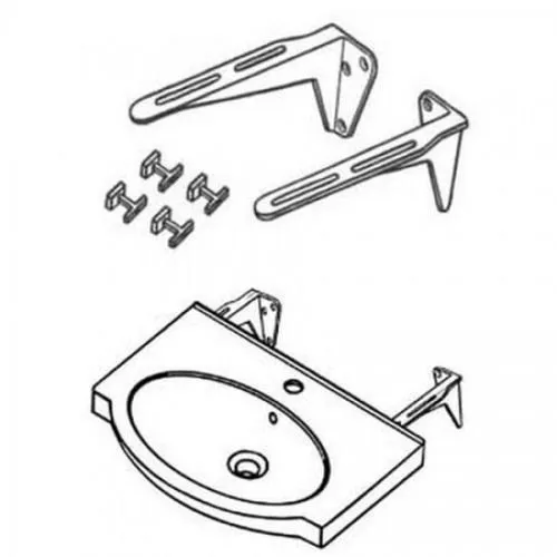 Кронштейны для крепления раковины к стенке