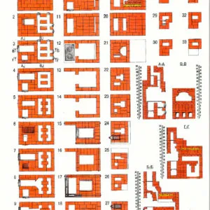 Схема кладки русской печи 3