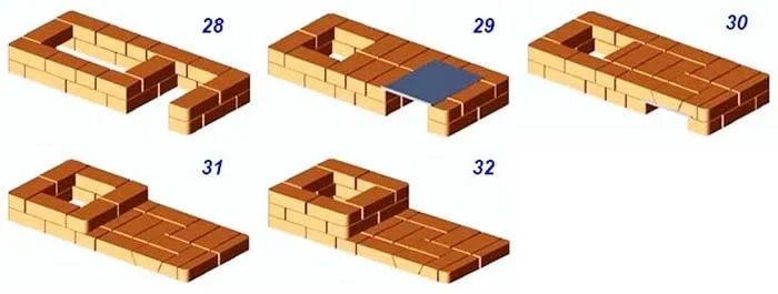 Кладочная порядовка уровни 28-32