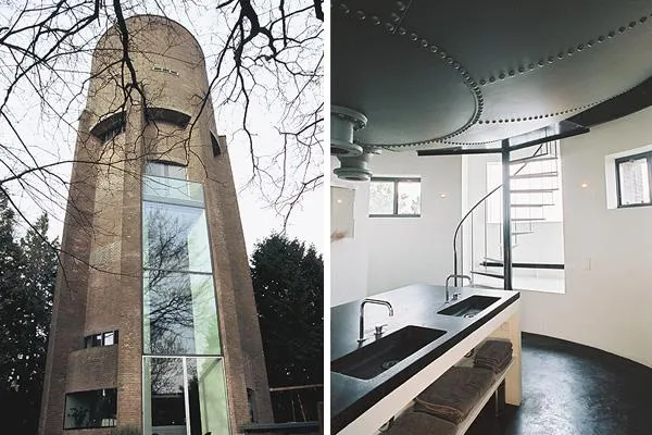 дом в водонапорной башне в Нидерландах