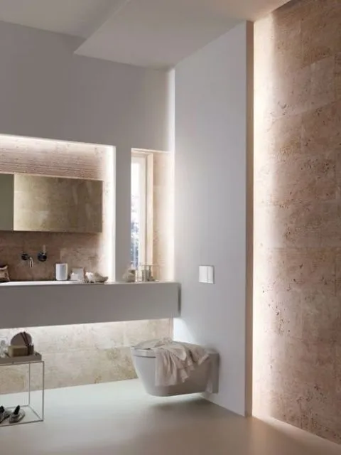 15-this-bathroom-features-only-hidden-lights-for-minimalist-style