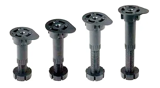 Пластиковые винтовые ножки для кухонной мебели