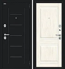 Дверь входная металлическая «Некст Kale» Букле черное/Nordic Oak