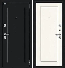 Дверь входная металлическая «Сьют Kale» Букле черное/White Wood