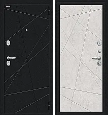 Дверь входная металлическая «Граффити-5» Букле черное/Look Art