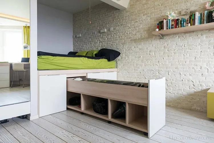  Кровать-комод – отличное решение для однокомнатных квартир и студий