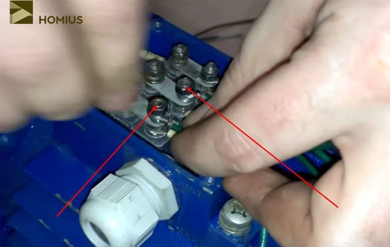 Проблема с подключением проводов к двигателю