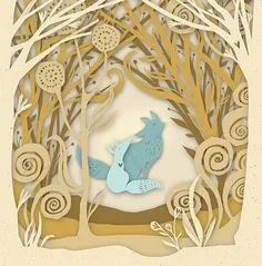 Love it-cool dimensional paper Kirigami, 3d Paper, Papercut Art, Book Art, Paper Engineering, Art Origami