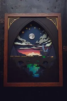 Shadow Box Kunst, Tarjetas Diy, Art Diy, Craft Ideas