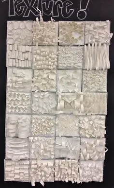 School Art Projects, Texture Art Projects, Paper Sculptures, 6th Grade Art, Art Lessons Elementary, Middle School Art