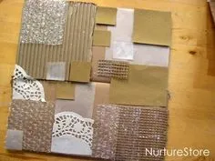 Kids art :: painting on texture - NurtureStore Kindergarten Art, Preschool Art, Kids Art Projects, Arts And Crafts For Kids, Art For Kids, Kids Crafts, Classe D'art, Art Texture