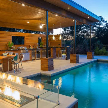 Luxury Pool with Modern Cabana