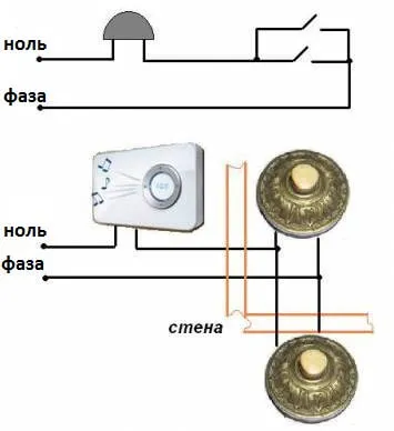 Правильное подключение дверного звонка ...