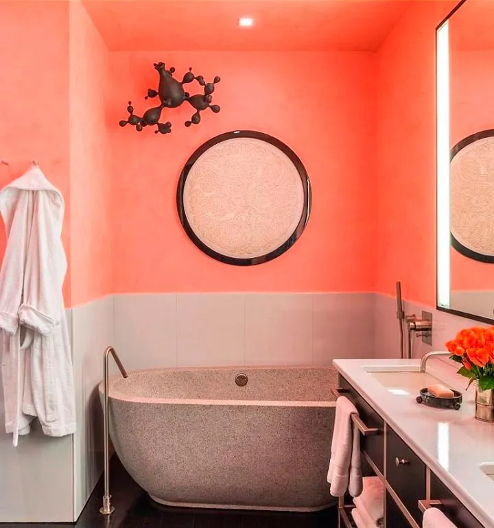 Достоинства акриловой краски для стен в ванной
